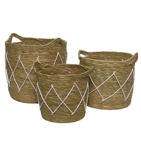 SET 3 CESTI CON STRISCE H33 D3